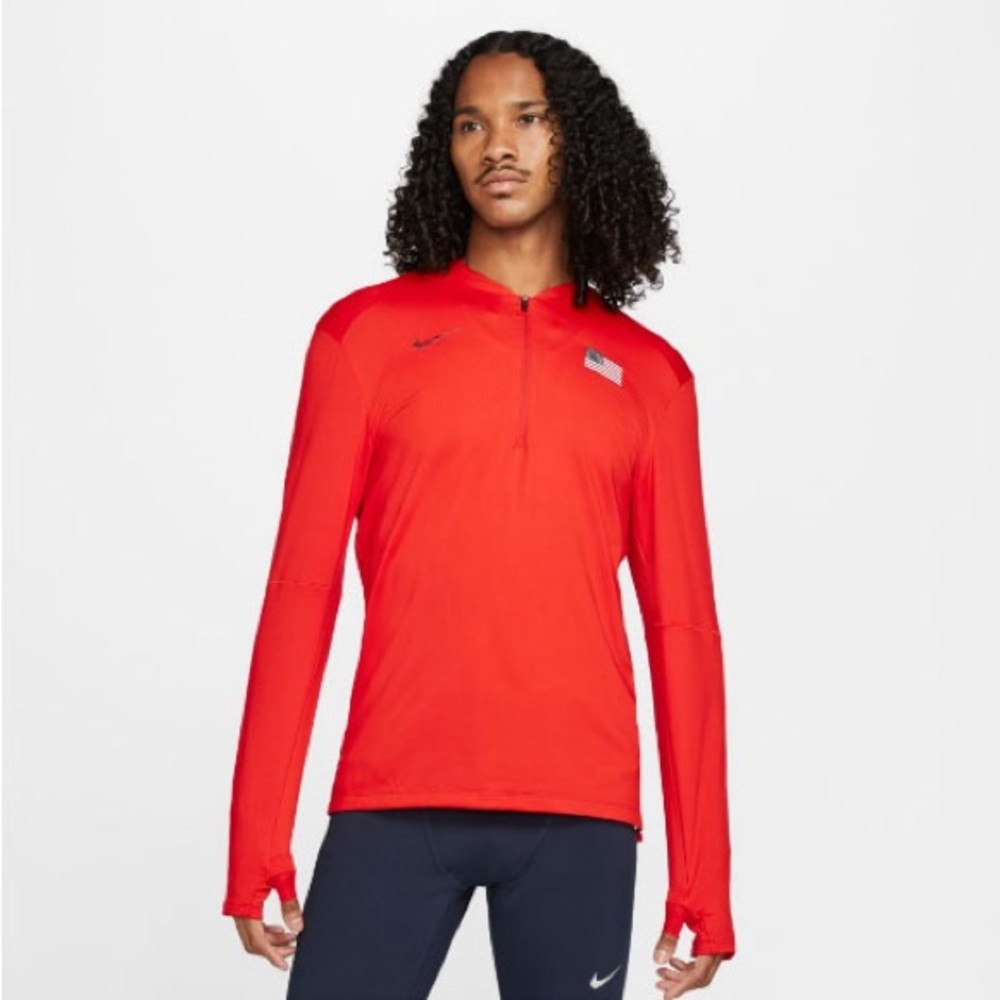 Nike USA long sleeve half zip